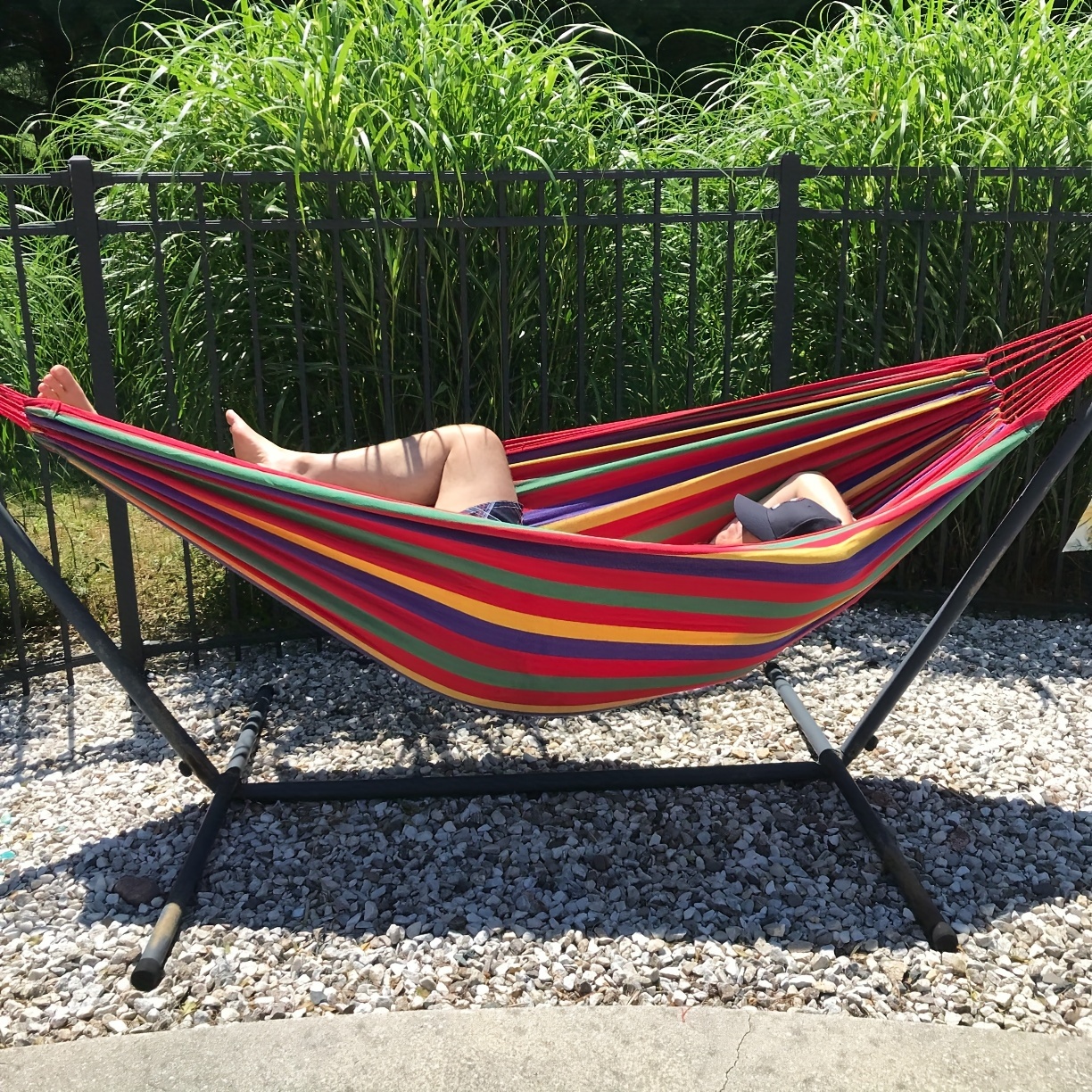 Портативний гамак для кемпінгу з сумкою, витримує 180 кг