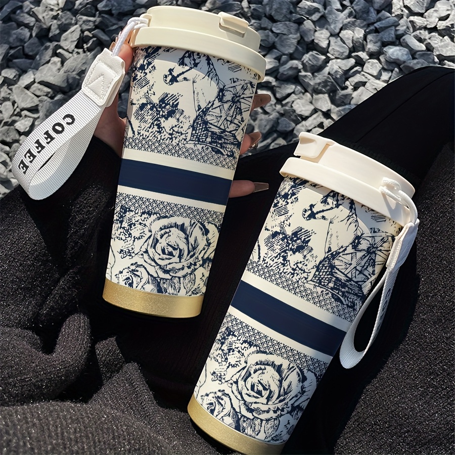 Термос-чашка 530 мл ізольована для кави та подорожей