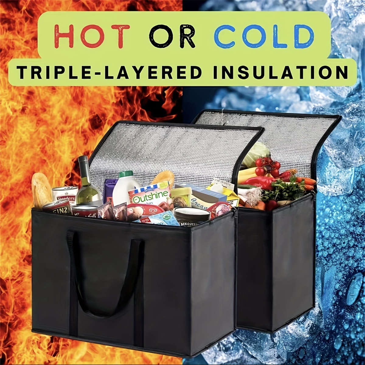 Великі ізольовані сумки XL для кейтерінгу та піци