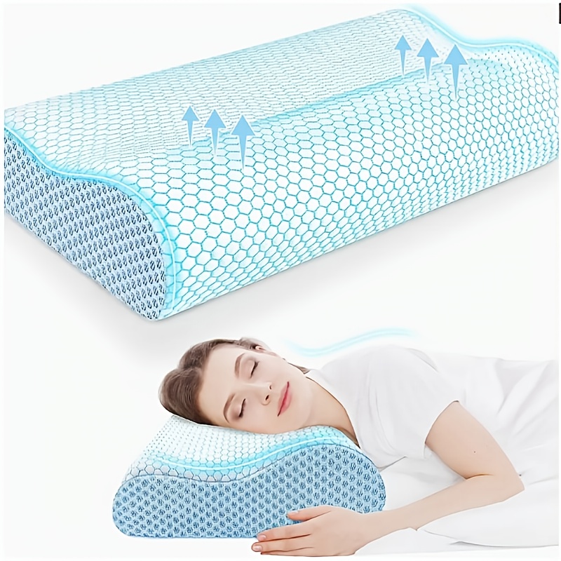 Подушка з пам'яттю форми для шиї та здорового сну