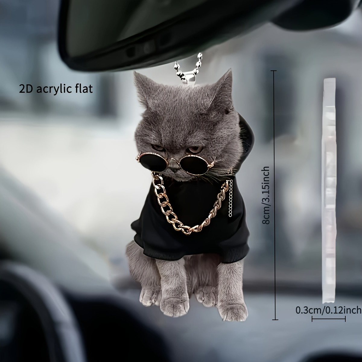 Набір акрилових котів для декору та авто
