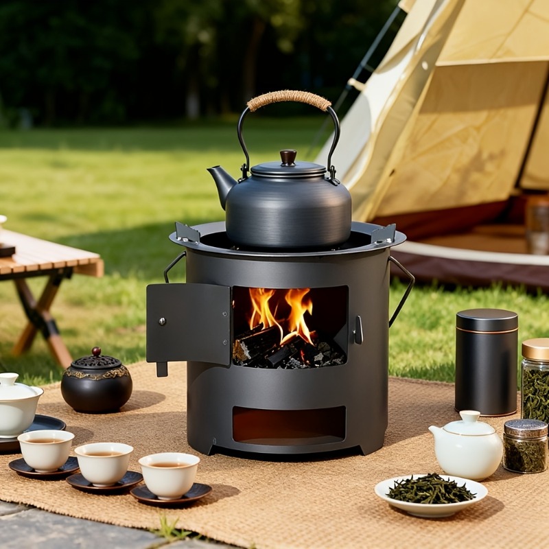 Мультифункціональна піч-вогнище на дровах та вугіллі для вулиці