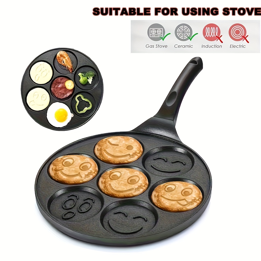 Міні-плита для млинців з 7 формами – ідеальна для смачних сніданків