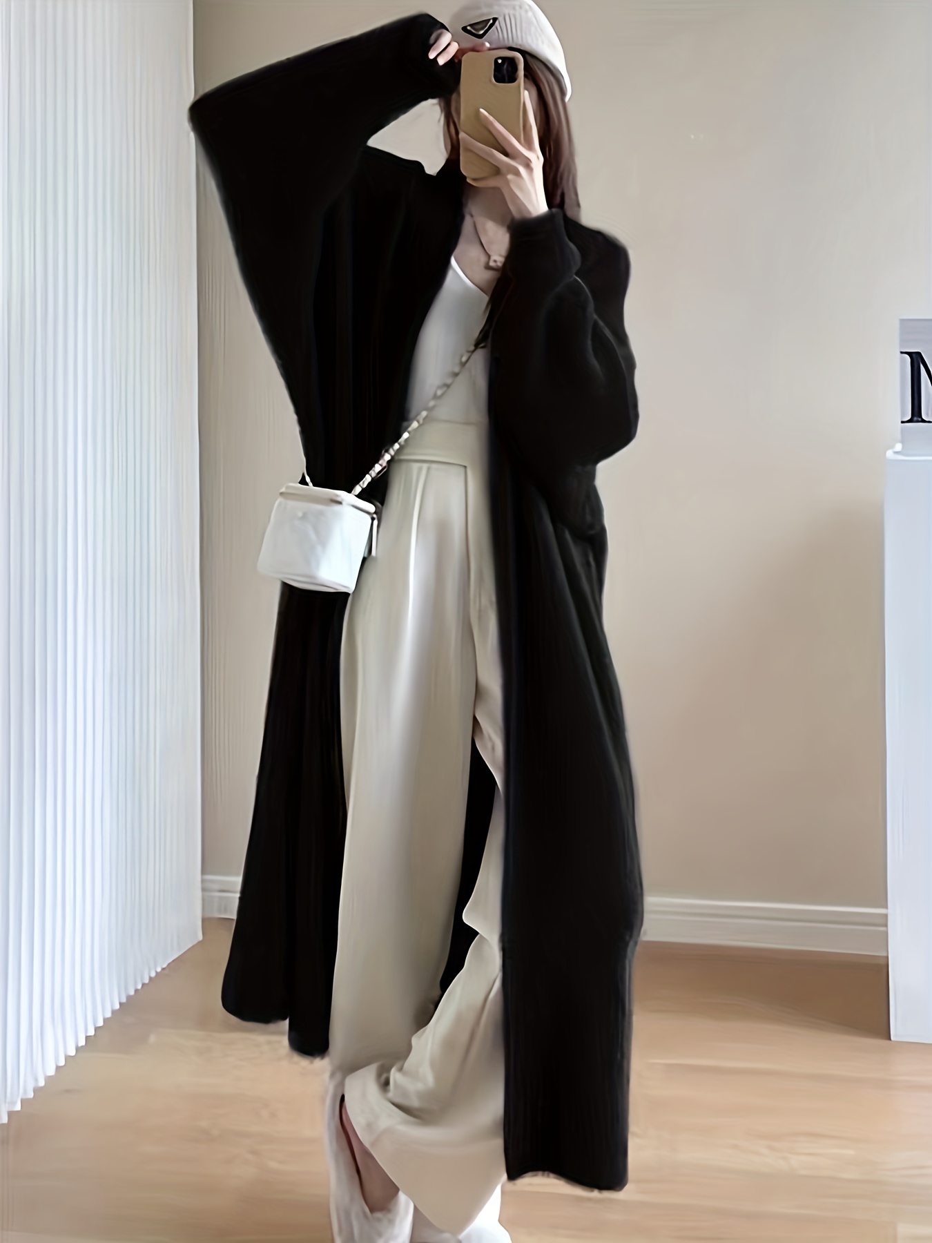 Кардиган-сукня з штучної норки 2025: ніжний верхній одяг до колін