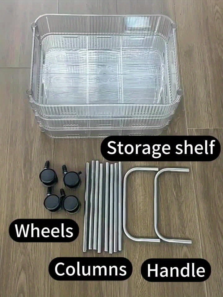 Косметичний візок з коробками для зберігання у ванній