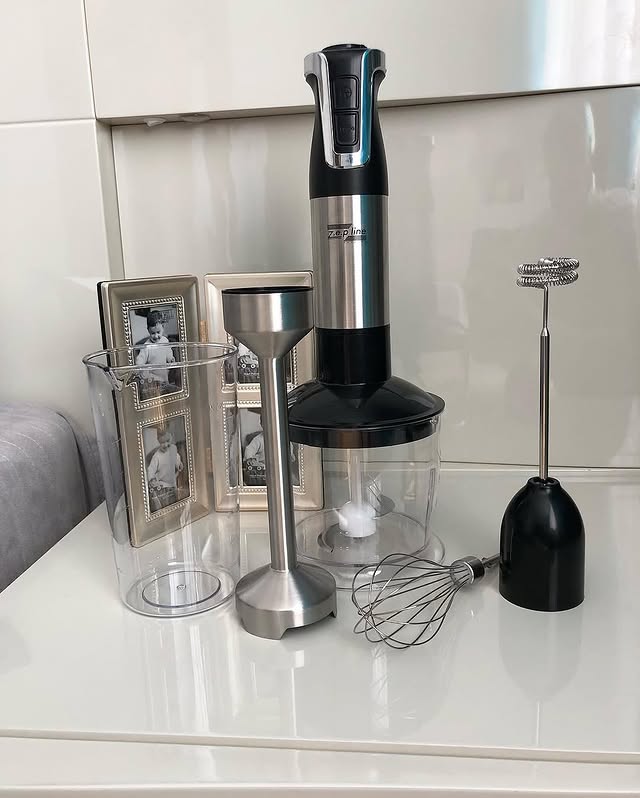 Блендер 5в1 потужний 1500 Вт Zepline з насадками для кухні